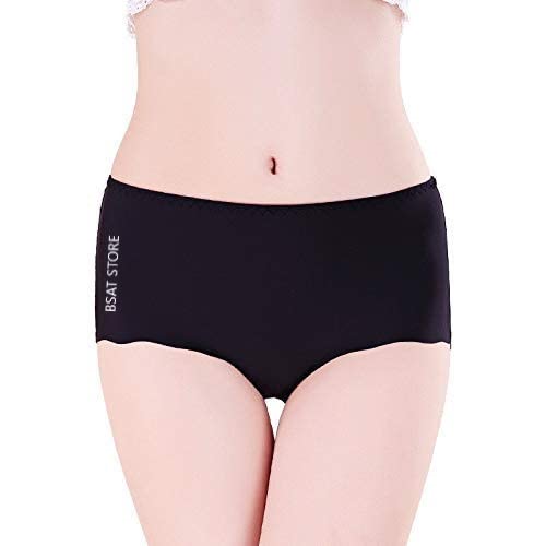 Women's Ice Silk Blend Invisible Lines No Show Hipster Panty (Multicolor, S) (Pack of 4)